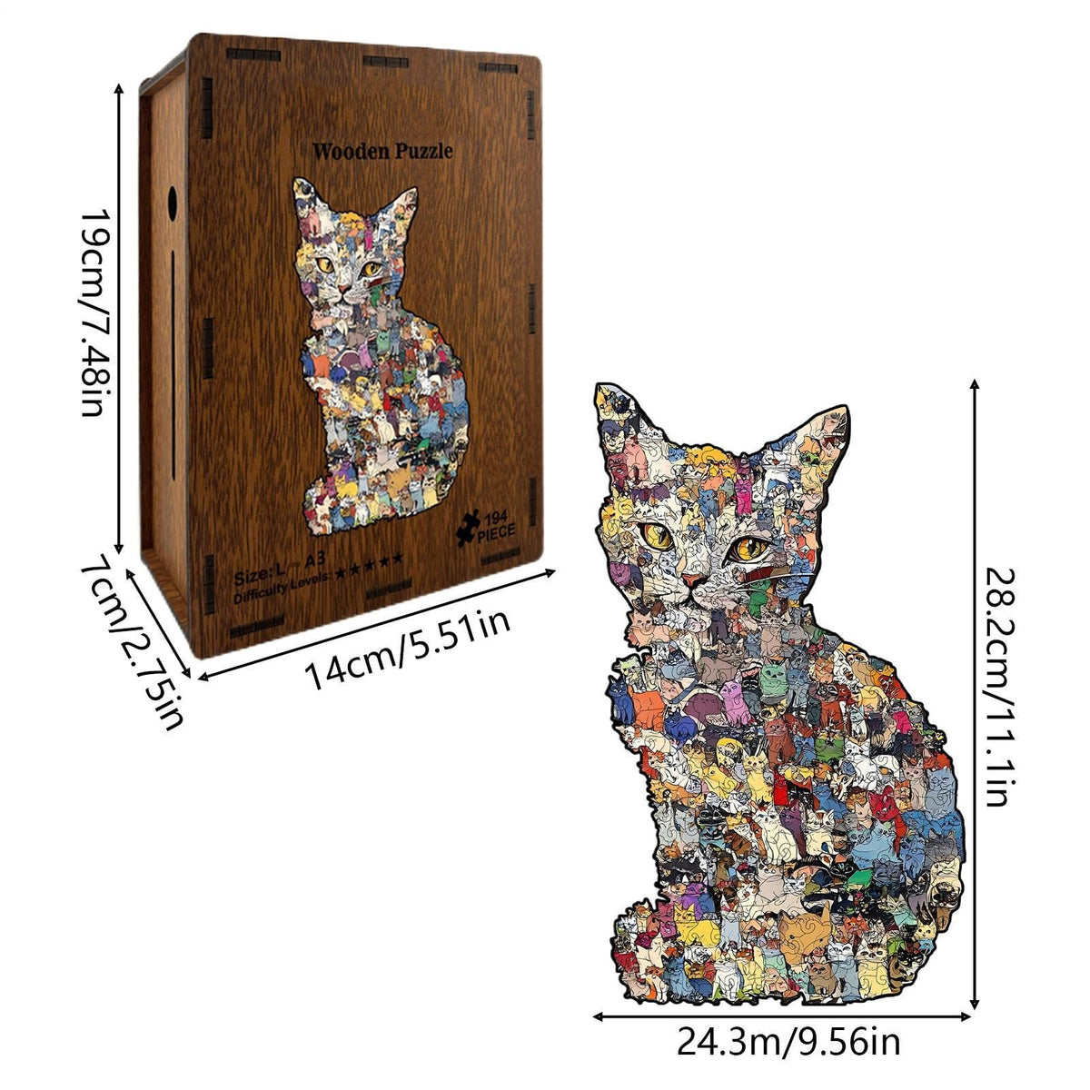 2-in-1 Cat Puzzle Money Saving Box
