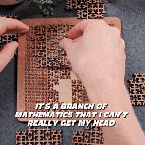 🧩Hilbert Curve Wooden Fractal Tray Puzzle