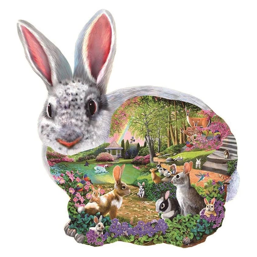 Bunny Hollow | 1000-Piece Wooden Jigsaw Puzzle