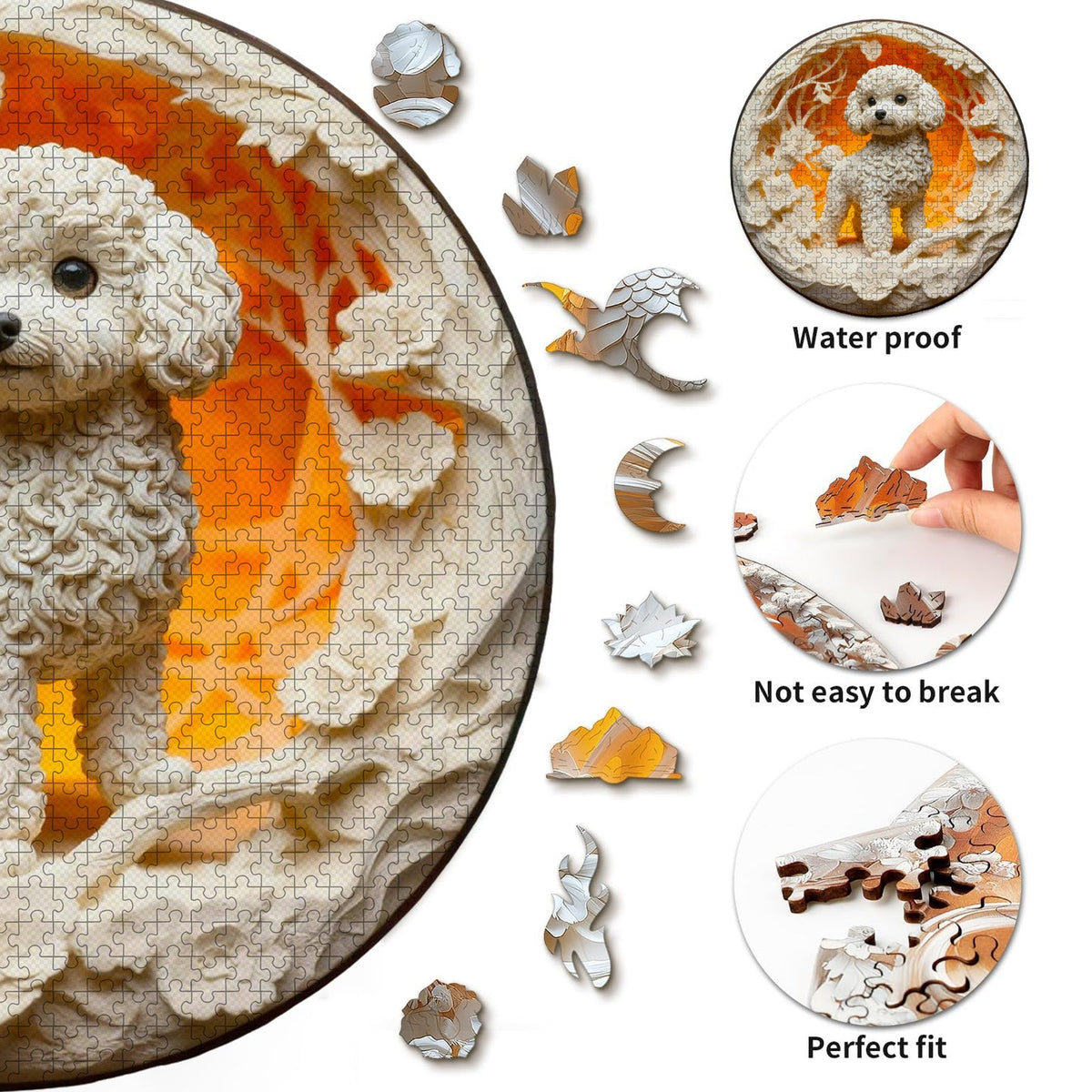 Puppy Wooden Jigsaw Puzzle