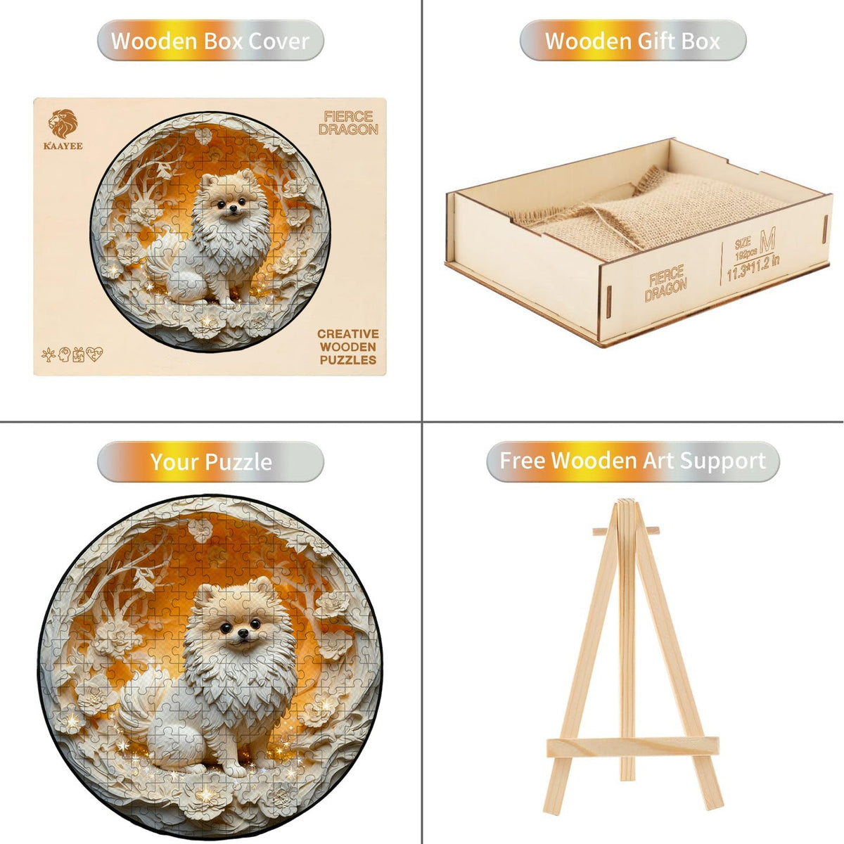 Puppy Wooden Jigsaw Puzzle