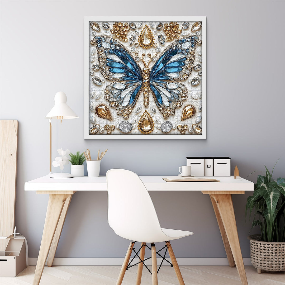 Butterfly's Crystal Symphony Wooden Jigsaw Puzzle 1000 Pieces