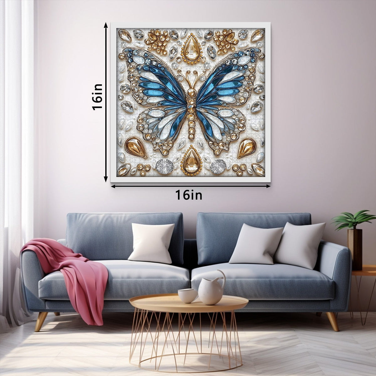Butterfly's Crystal Symphony Wooden Jigsaw Puzzle 1000 Pieces