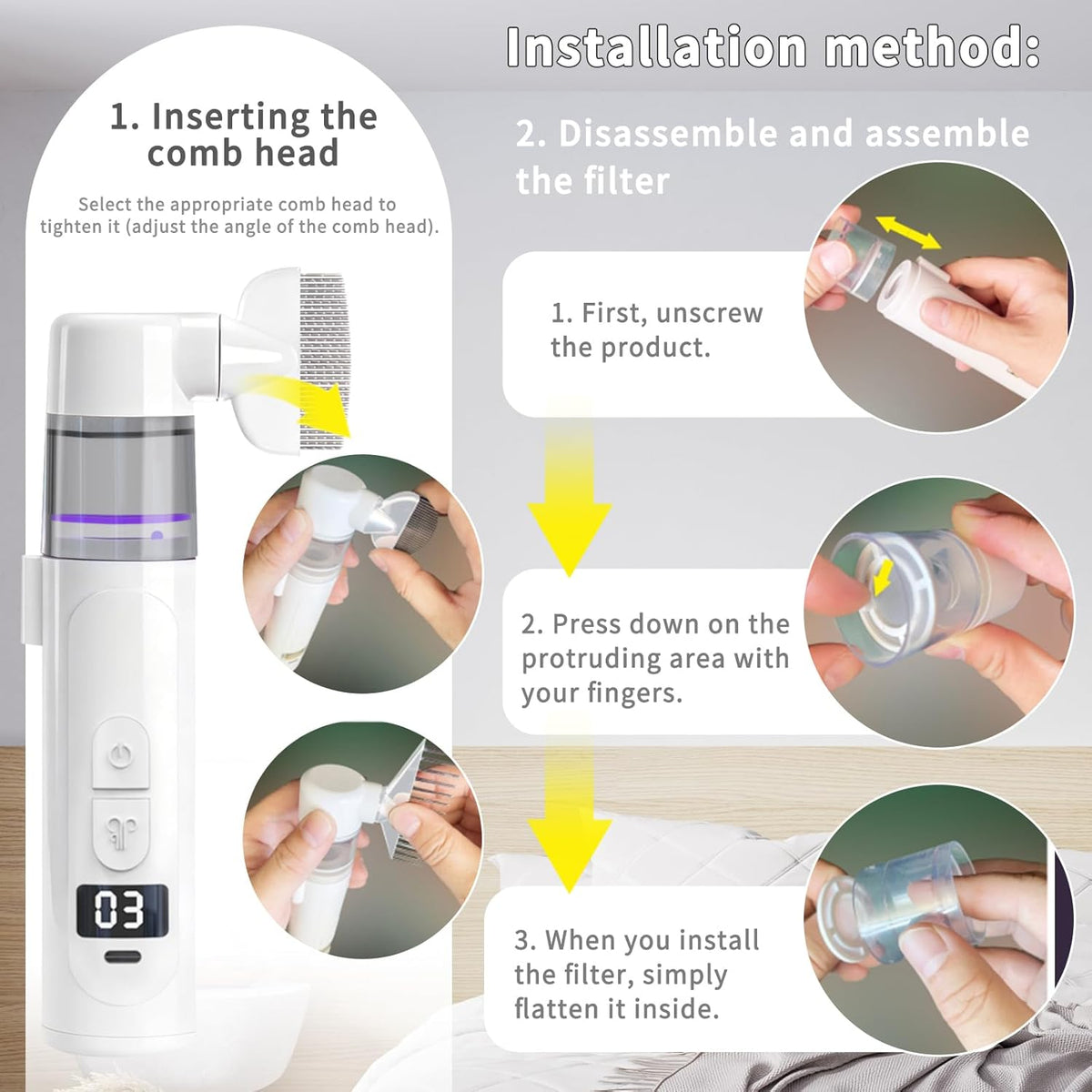 Fanyil™ Wireless Electric Lice & Flea Comb