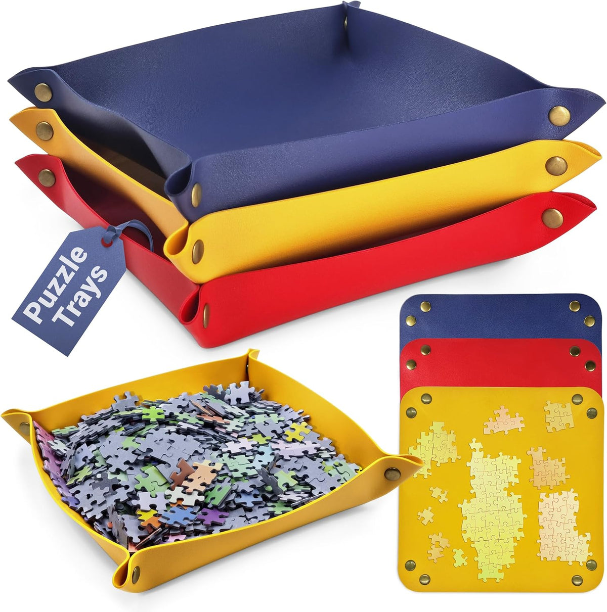 Stackable Jigsaw Puzzle Sorting Trays