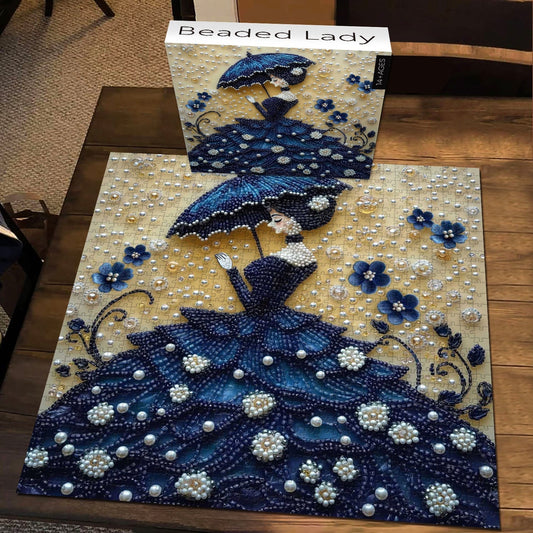 Beaded Lady Wooden Jigsaw Puzzles 1000 Pieces