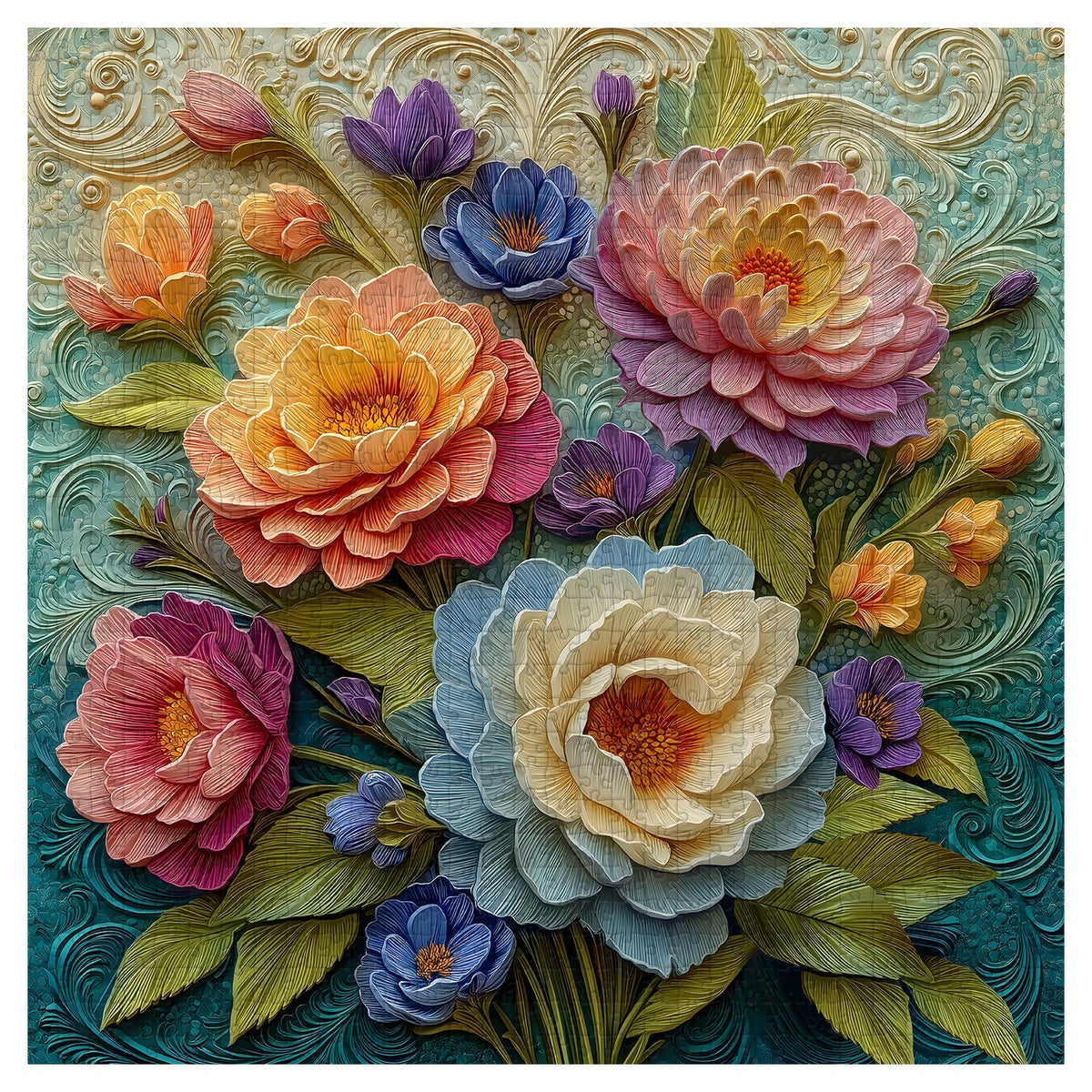 Blooming Garden | 1000-Piece Wooden Jigsaw Puzzle