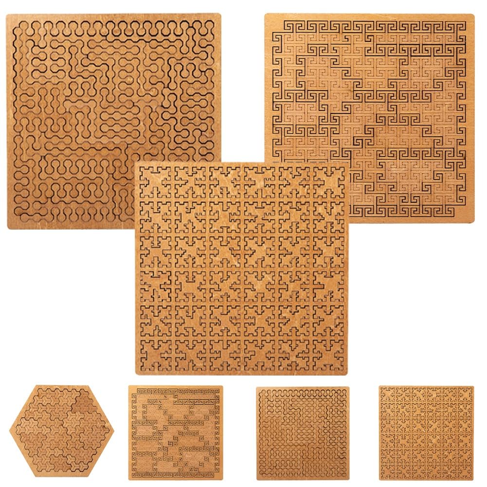 🧩Hilbert Curve Wooden Fractal Tray Puzzle