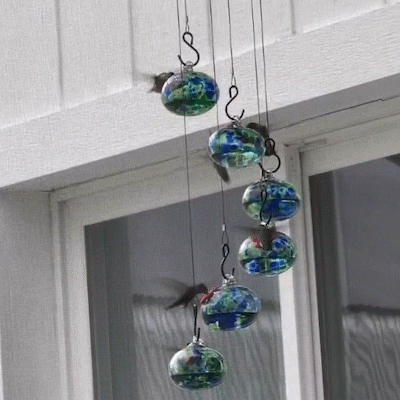 Fanyil Wind Chime Hummingbird Feeder